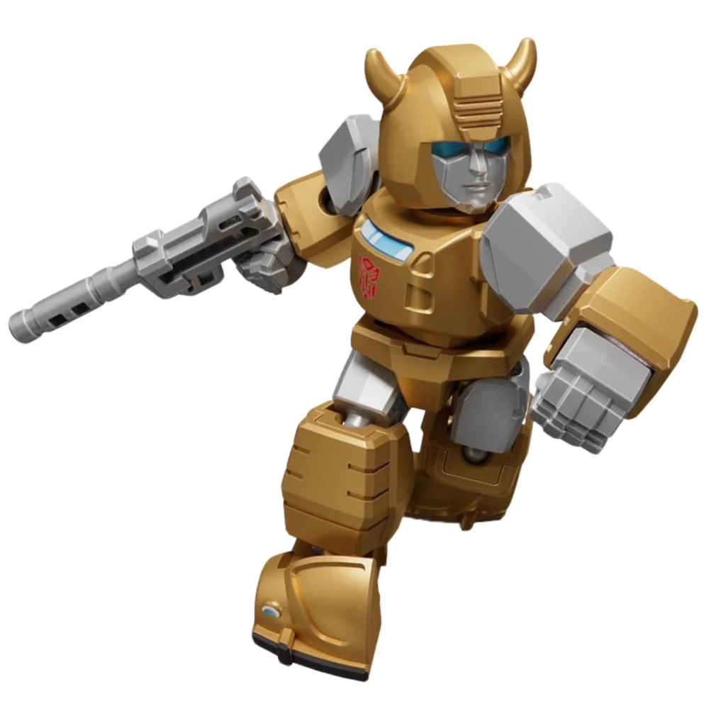 Blokees defender versão transformadores um anime figura transformador caixa cega megatron caixa mistério crianças brinquedos presente de natal