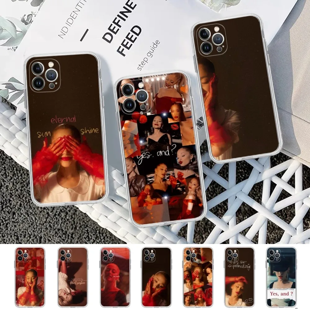 A- Ariana G-Grande Yes And Phone Case For IPhone 16 15 14 13 12 Mini 11 Pro XS Max X XR SE 6 7 8 Plus Soft Silicone Cover