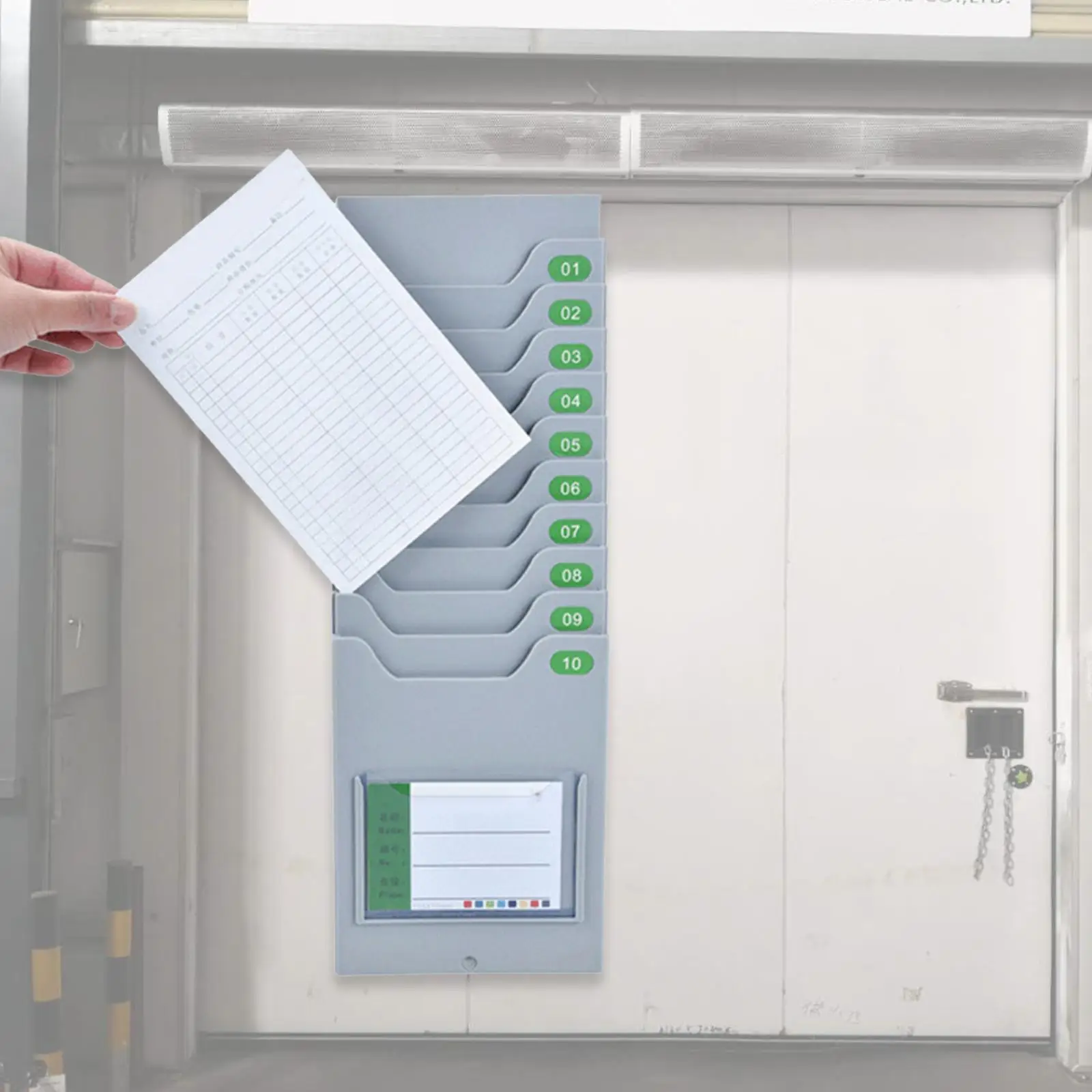 Tijdkaarten Rack Aanwezigheid Payroll Recorder voor Office Punch in Clock Out Time