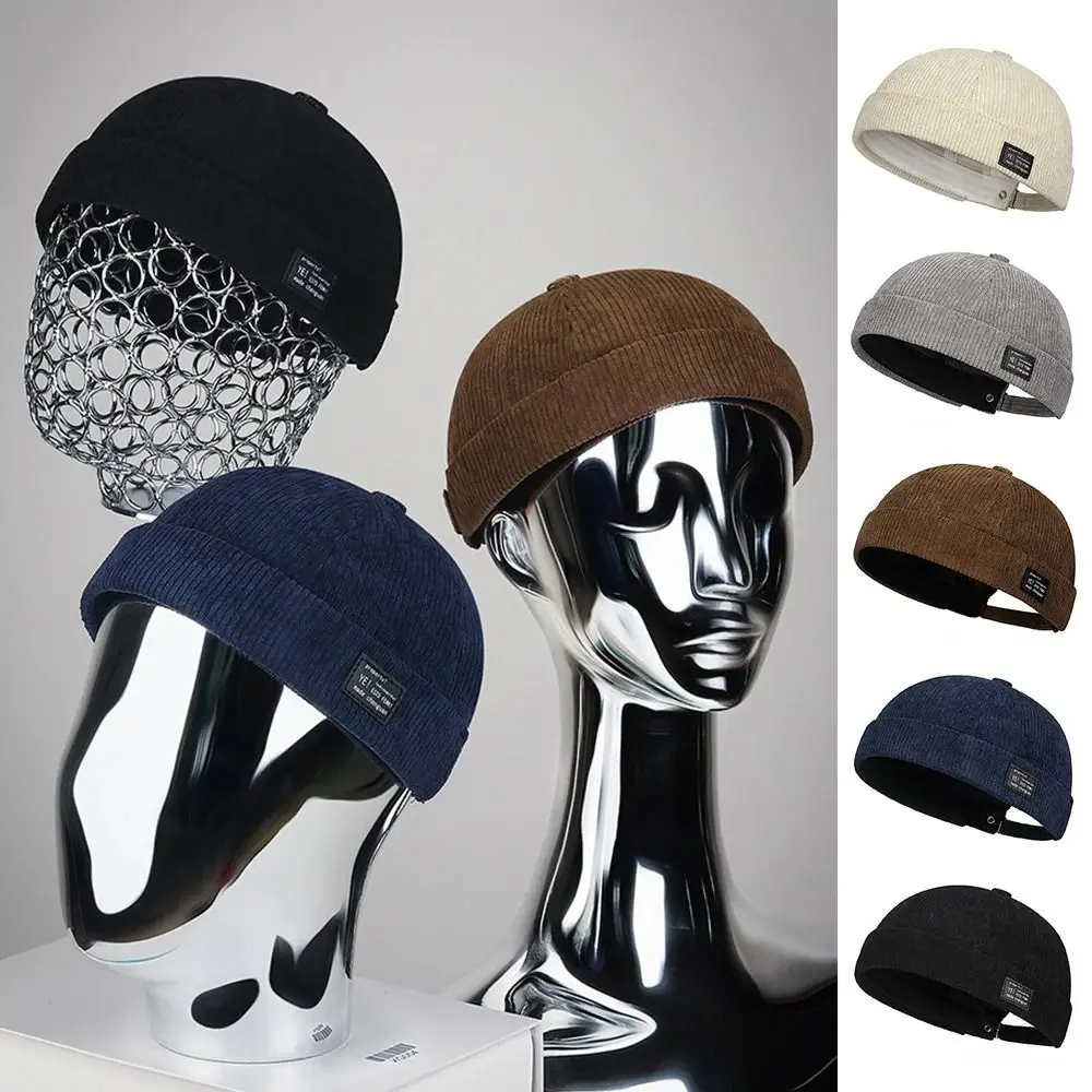 Moda regulowana czapka bez ronda Skullies kopuła bawełniana czapka właściciela Docker Multipurpos Streetwear czapki typu beanie kobiety mężczyźni