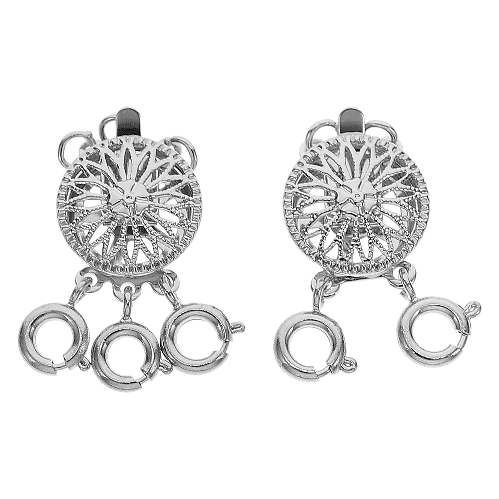 

2Pcs Necklace Layering Buckles Stylish Multi-Row Connector Perfect for DIY Jewelry Making Necklace Clasp Bracelet Buckle