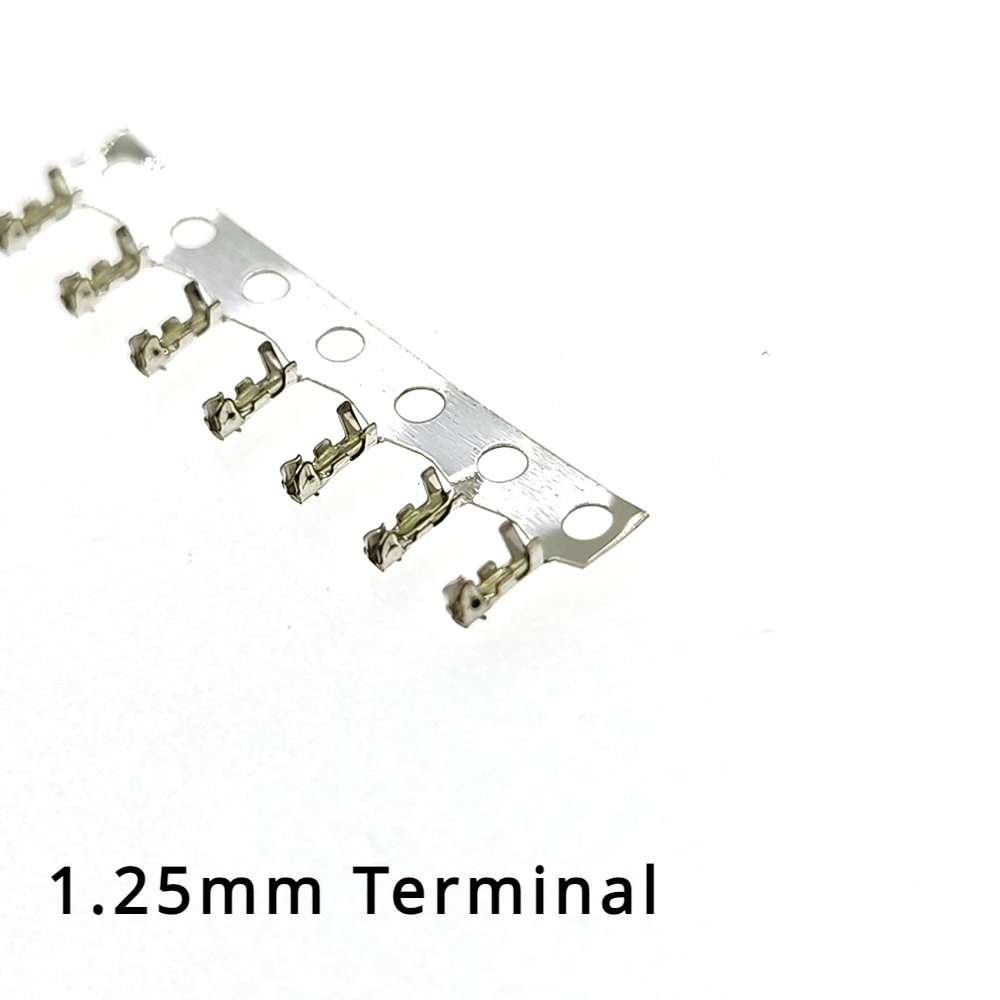 

100pcs/LOT 1.25mm Terminal Wire Cable for Housing JST 1.25mm Female Male Connector for 1.25 Multiple Pins