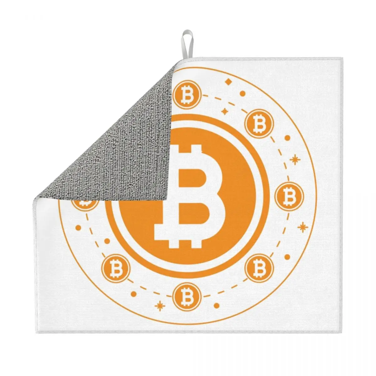 Custom Crypto Bitcoin Magic Dish Mat for Kitchen Quick Super Cryptocurrency Blockchain Btc Gift Microfiber Dishes Drainer Pad