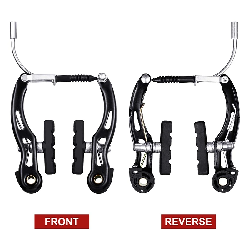 NEW HOT In Stock-2 Pairs Bike Brakes Set Bike Brakes Mountain Bike Replacement For Most Bicycle And 2 Mountain Bike Brake Cables