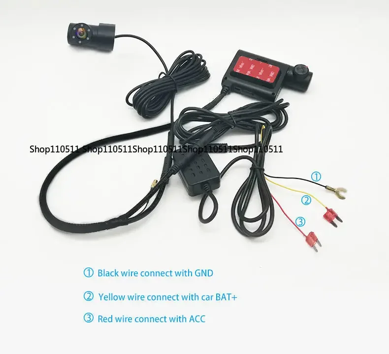 Dual lens 4g mini dashboard cam surveillance camera with sim card suitable for CMSV6 platform DMS optional - view 6