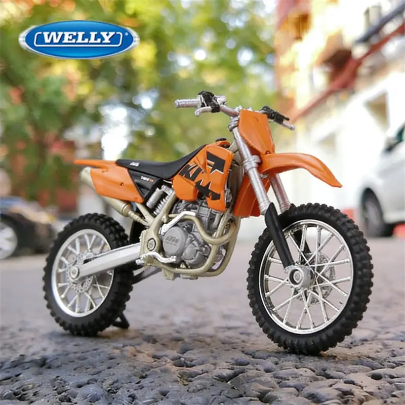 

Модель мотоцикла Welly 1:18 KTM 450 SX Racing SX-F, литая под давлением, из сплава, для уличных гонок, металлическая, детская игрушка, подарок