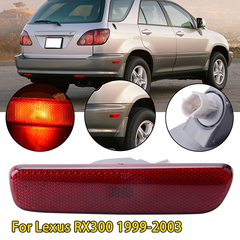 Car Indicator Side Marker Lamp Rear Bumper Red Brake Stop Signal Light Fit For Lexus RX300 1999-2003 Car Accessories