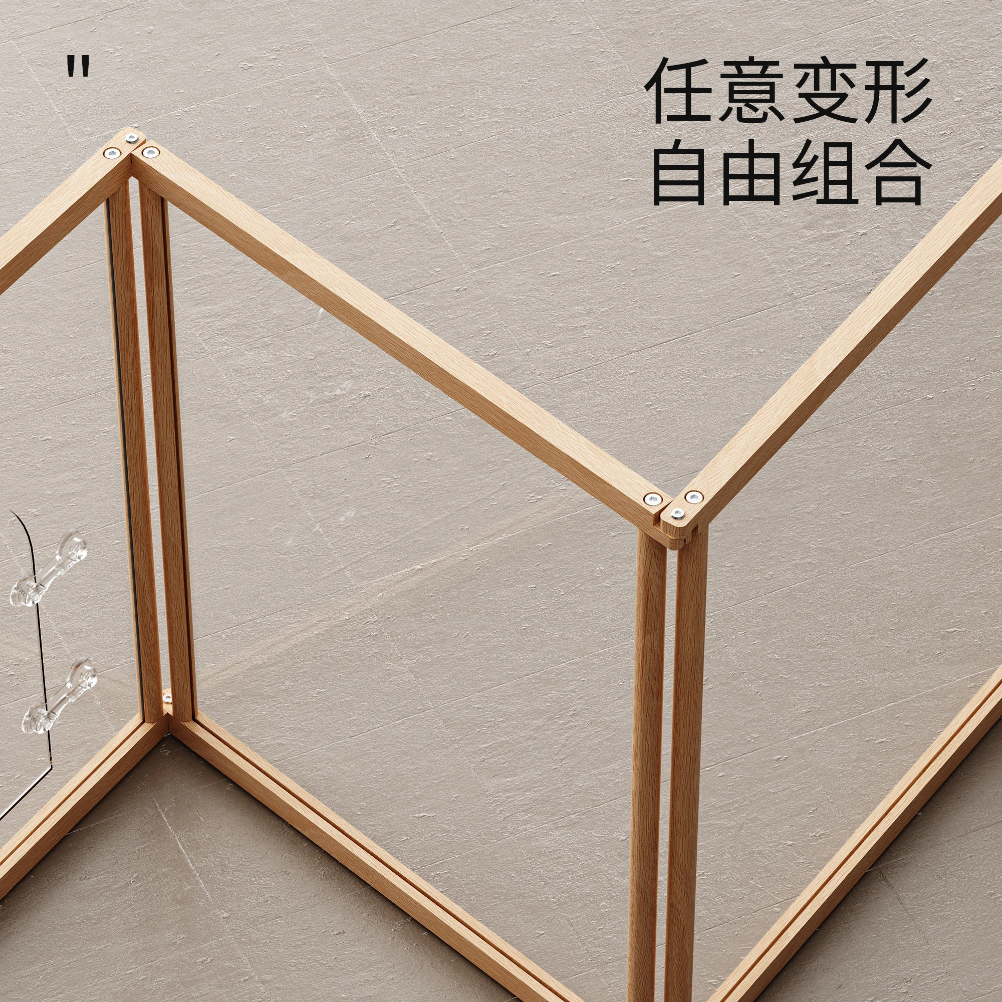 Cerca transparente para cães, canil acrílico para animais de estimação, cerca interna para cães pequenos