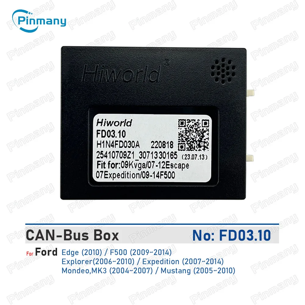 Car Radio CAN Bus Decoder HIWORLD FD03 20-pin Black Box for Ford Edge F500 Explorer Expedition Mondeo MK3 Mustang