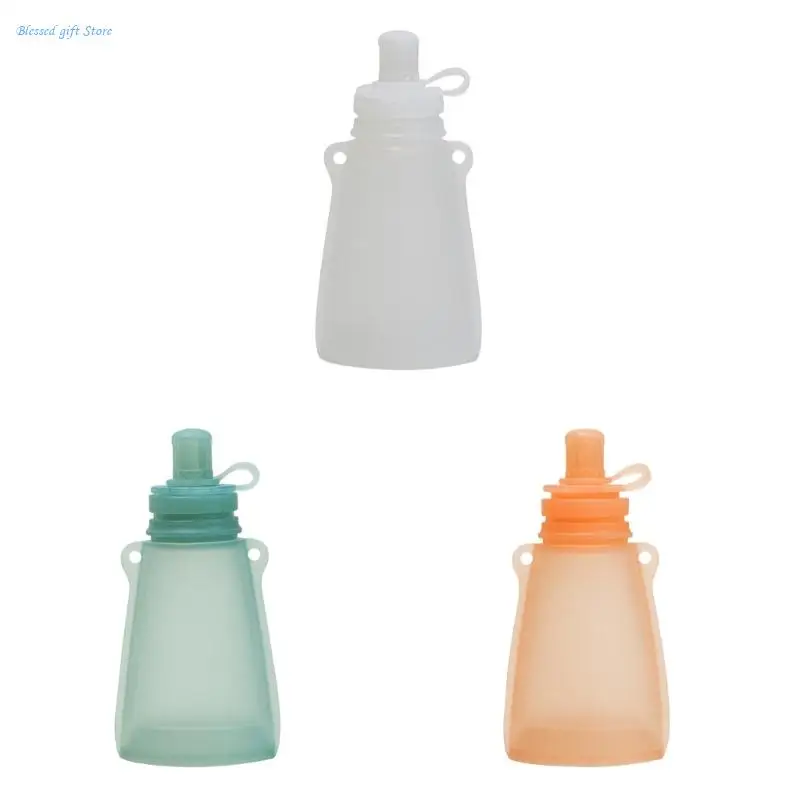 120ML Baby Container Case Large Capacity Silicone Puree Storage Bag