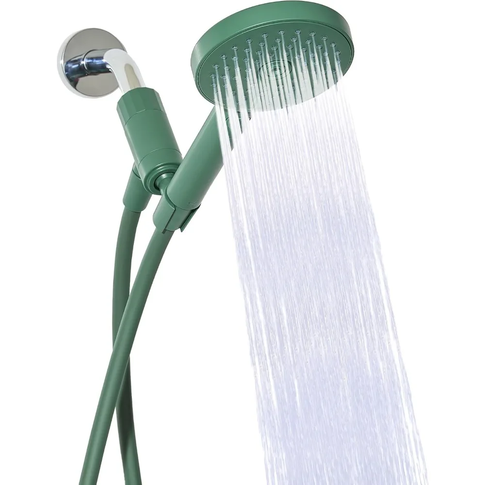 

Handheld Shower Head, High Pressure, 3 Spray Functions Plus Pause, Extra Long 70 Inch Hose - Eco-friendly Materials - E