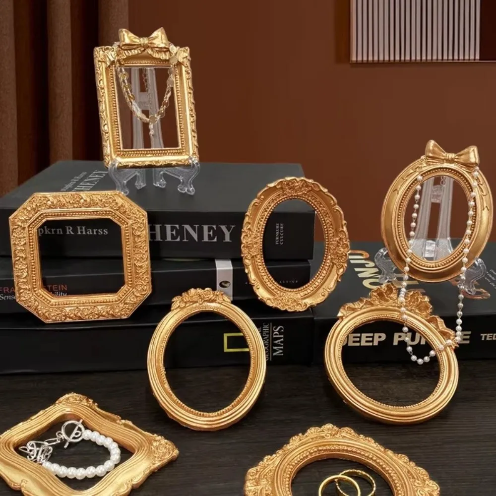 Creative Gold DIY Shadow Box Frame 3D European Retro Display Frames Relief Gold DIY Mini Photo Frames Home Decor