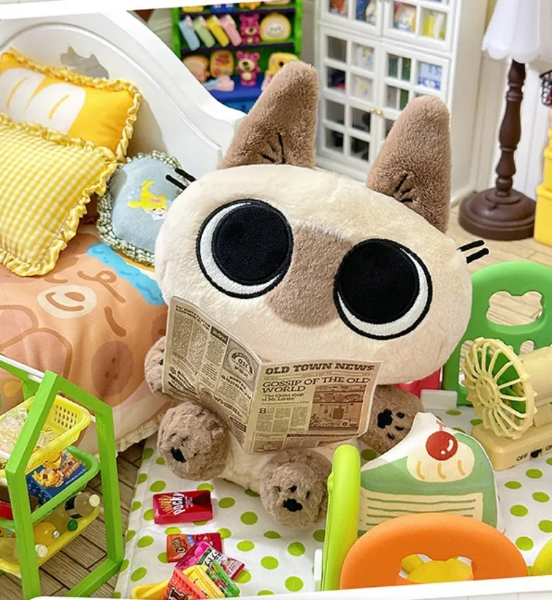 20cmjojo Cotton Doll Story Siamese Cat Bean Paste Vacation Funds Demon Style Dress Up Doll Kawaii Girl Heart Children Gifts