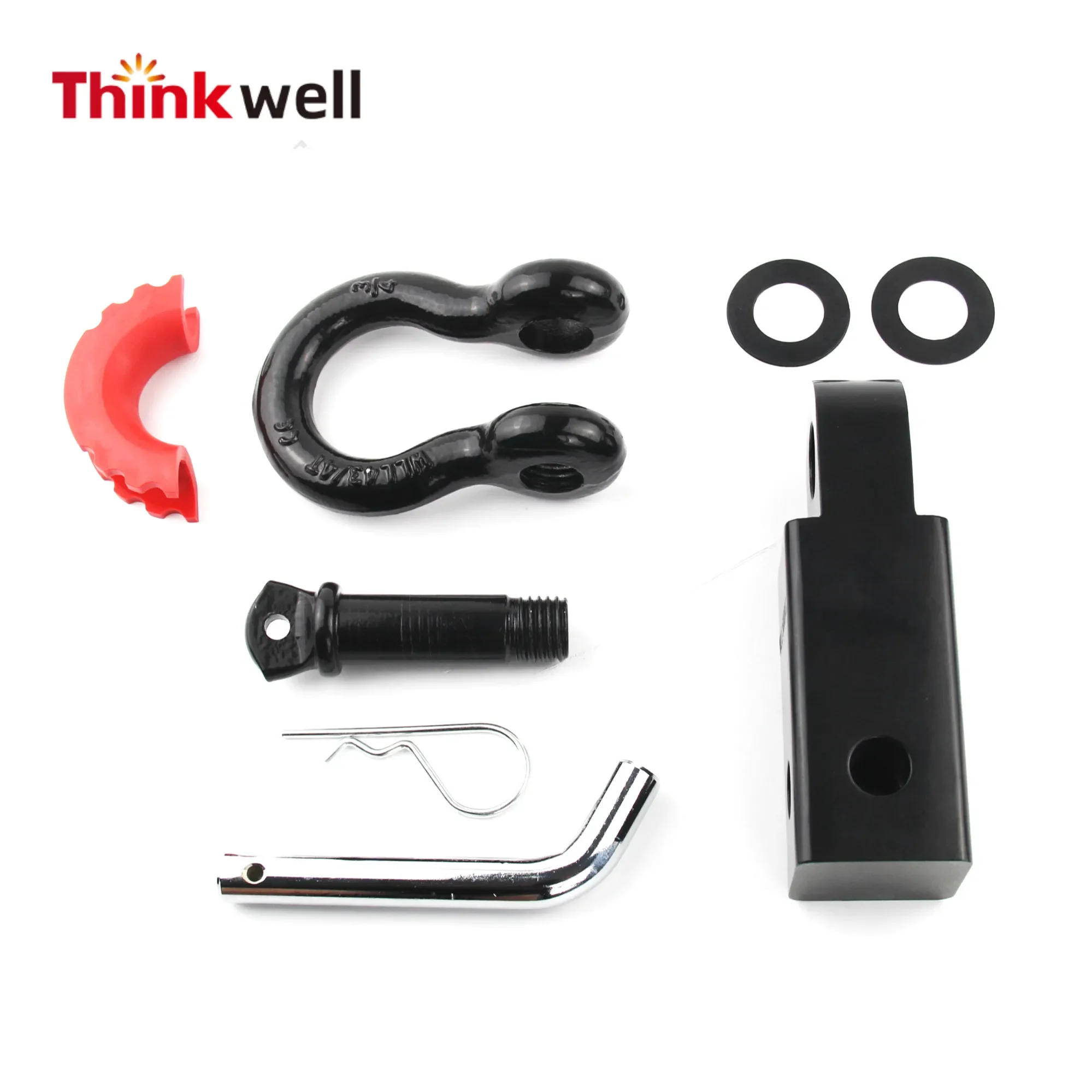 High Quality Shackle Hitch Receiver Powder Painted Durable Carbon Steel 4*4 Off-road Vehicles Shackle Hitch Receiver Set