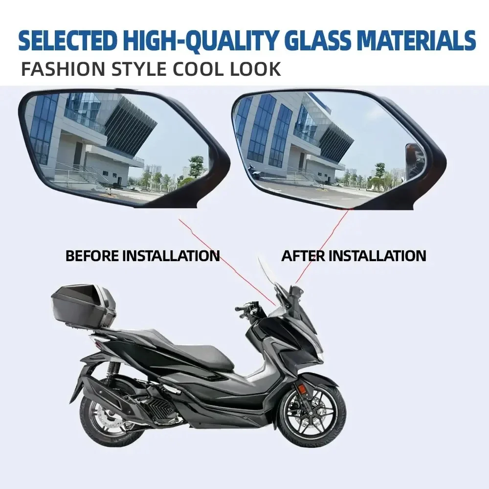 

For HONDA Forza350 Forza 350 125 250 300 NSS 125 Motorcycle Convex Mirror Increase Rearview Mirrors Side Mirror View Vision Lens