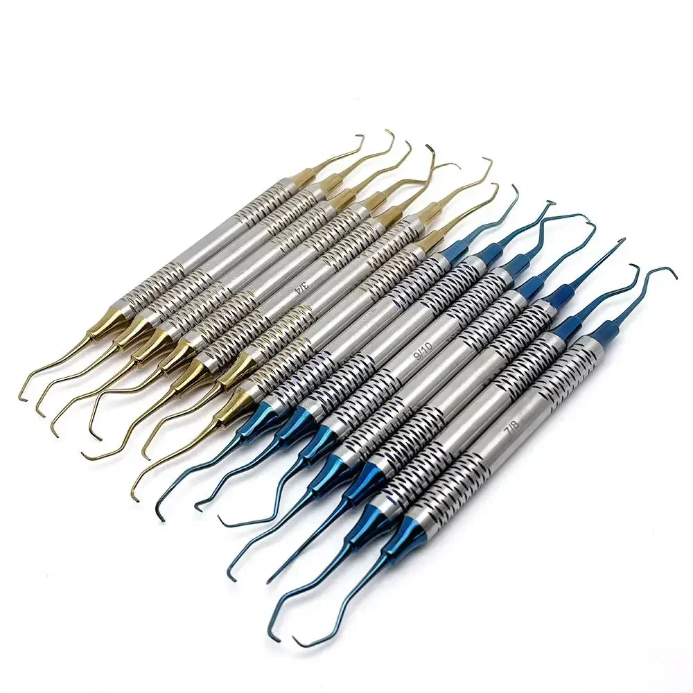 

7Pcs Dental Gracey Curette Set Periodontal Scaler Bone Curettes Teeth Cleaning Whitening Oral Care Instrument
