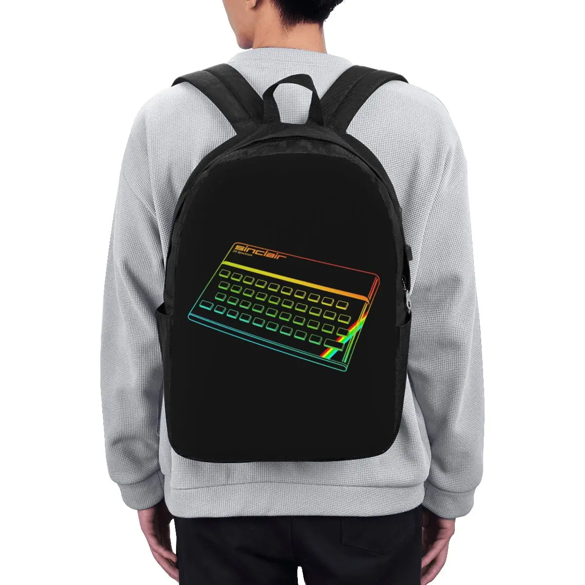 ZX Spectrum Backpack Travel Notebook Bag Computer College Student School Bag Laptop Shoulder Bags for Men Women