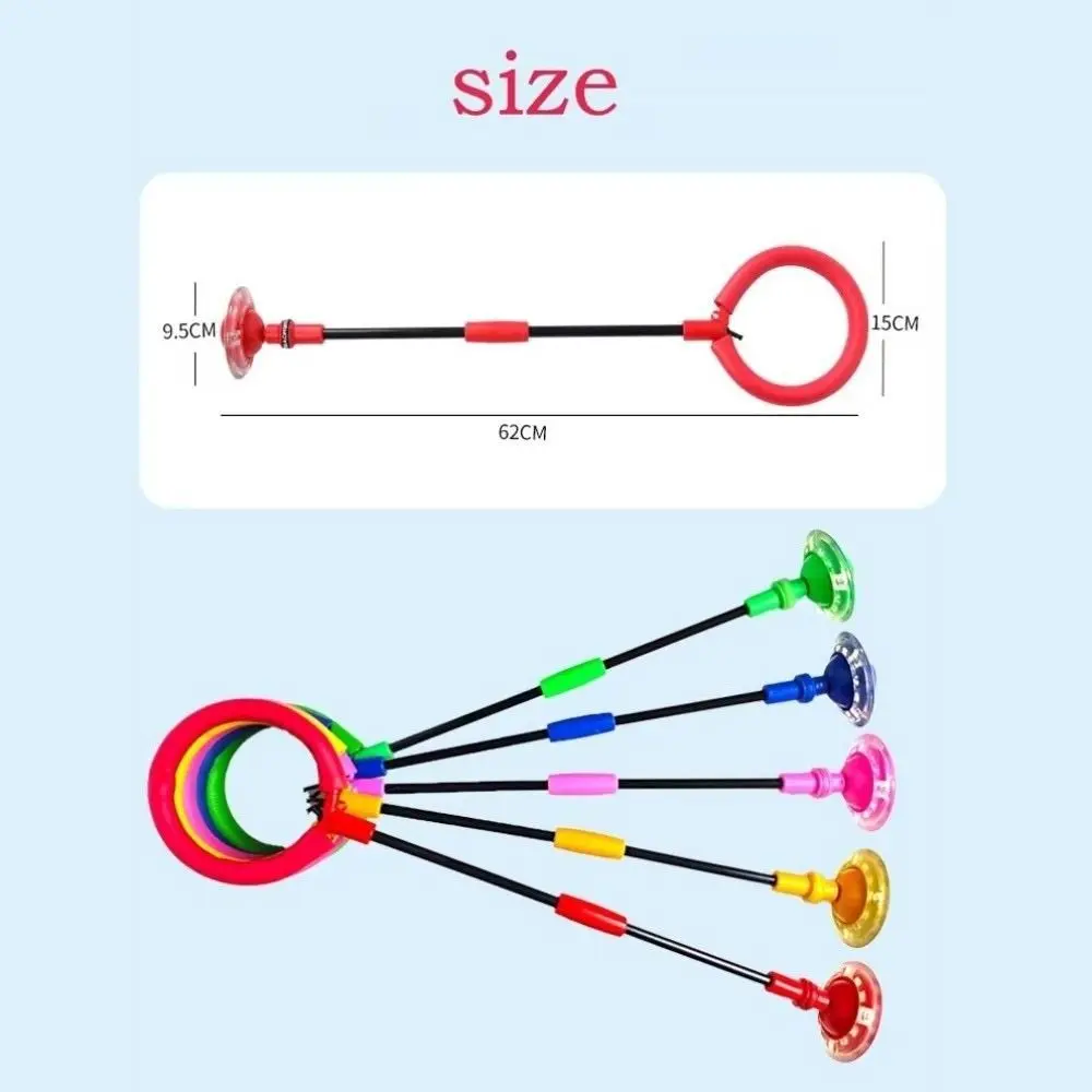 فلاش حبل القفز الكرة قدم واحدة بولي كلوريد الفينيل الكاحل تخطي الكرة للجنسين-ألعاب الوالدين سوينغ الكرة الأطفال قوة القفز رد الفعل التدريب