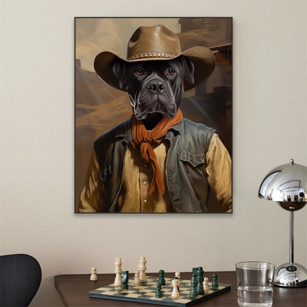 Billiard Pet Portrait Personalized Poster Custom Dog Portrait from Photo Prints Poker Pet Portrait Canvas Painting Funny Gifts