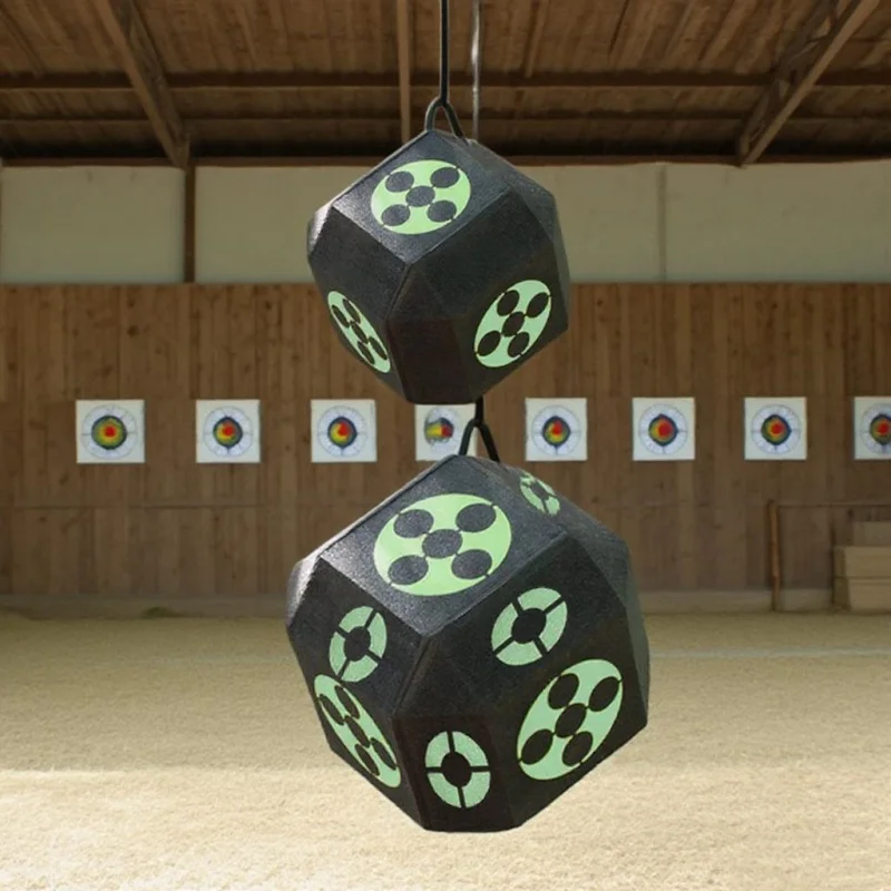 Outdoor archery Training set 18-sided hot melt target 3D dice target portable high-density Sports and Entertainment