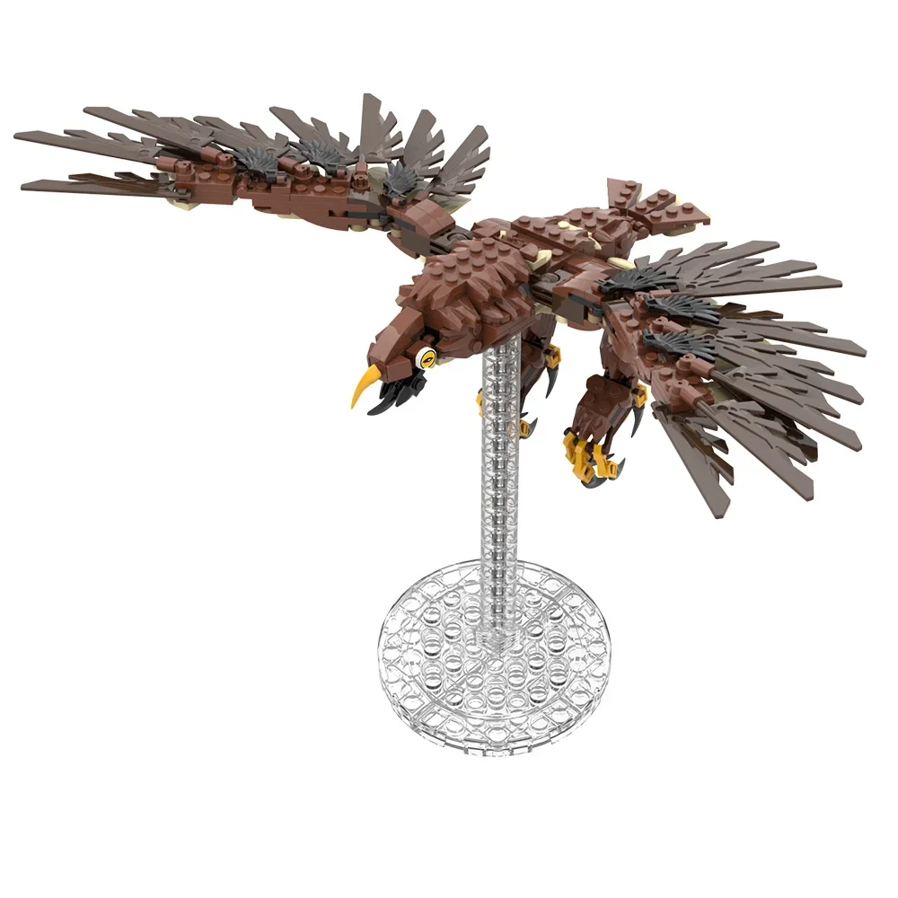 Gobricks MOC Gwahir eagle Building Blocks Movie The Rings Model Eagle of Middle Earth Bricks Flames Demons Monster Toy kids Gift