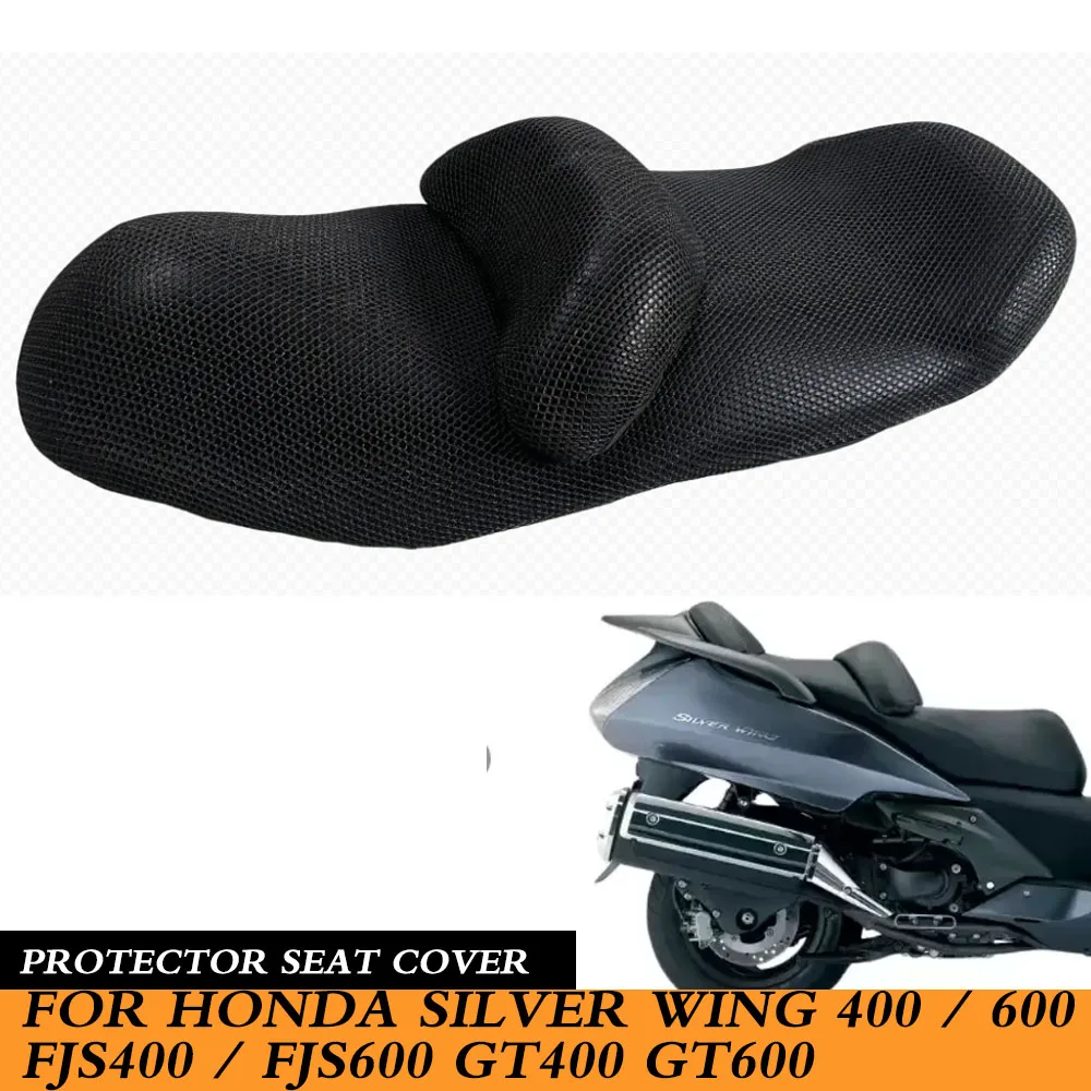Для Honda Silver Wing 400/600/FJS400/FJS600 GT400 GT600 Защитный чехол на сиденье из нейлоновой ткани, чехол на сиденье седла Для Honda Silver Wing 400/600/FJS400/FJS600 GT400 GT600 Защитный чехол на сиденье из нейлоновой ткани, чехол на сиденье седла