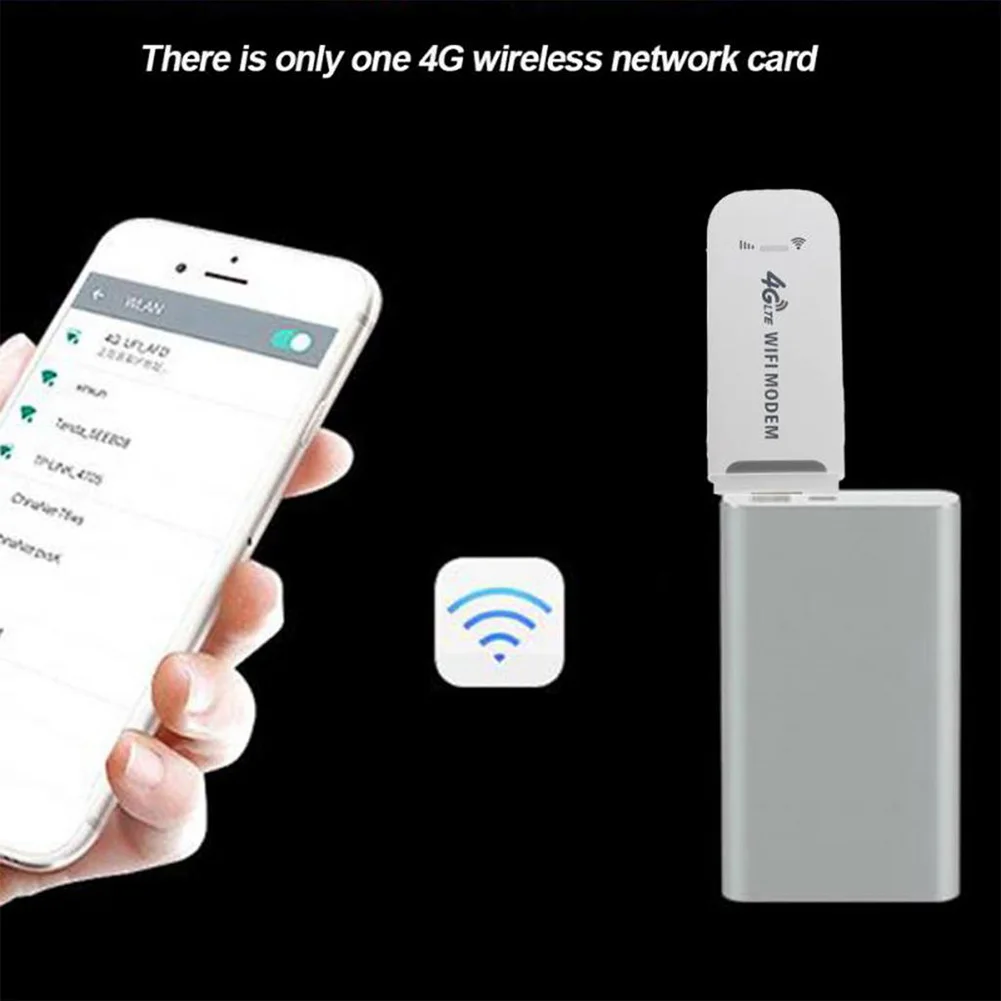 Wireless 4G WiFi Router USB Dongle SIM Card Slot Portable WIFI 4G LTE USB Modem Pocket Hotspot 8 WIFI Users 150Mbps WiFi Router