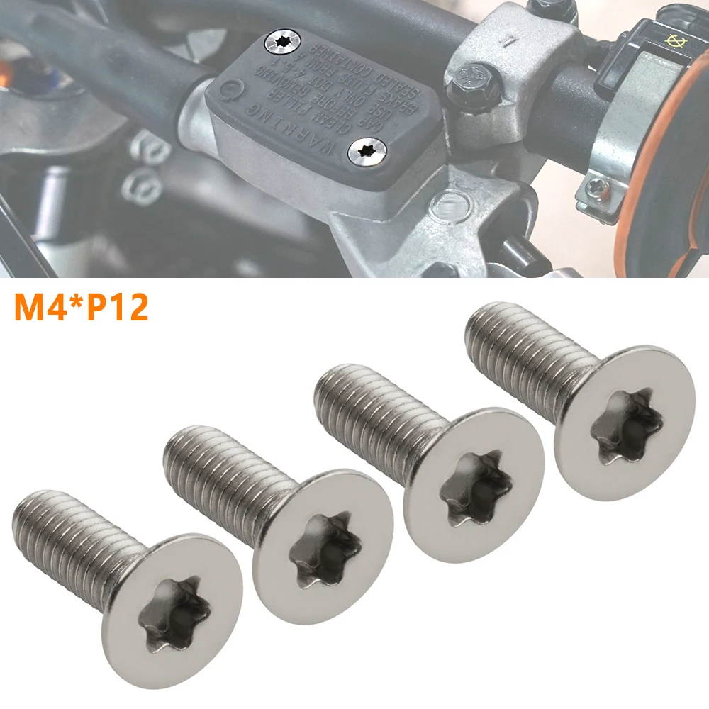 Tornillos para Cilindro Maestro de Freno y Embrague Delantero para Motocross Beta RR M4*12 2013-2019, para Beta RR-RS 4T 2012-2019 y X-Trainer 2015-2018