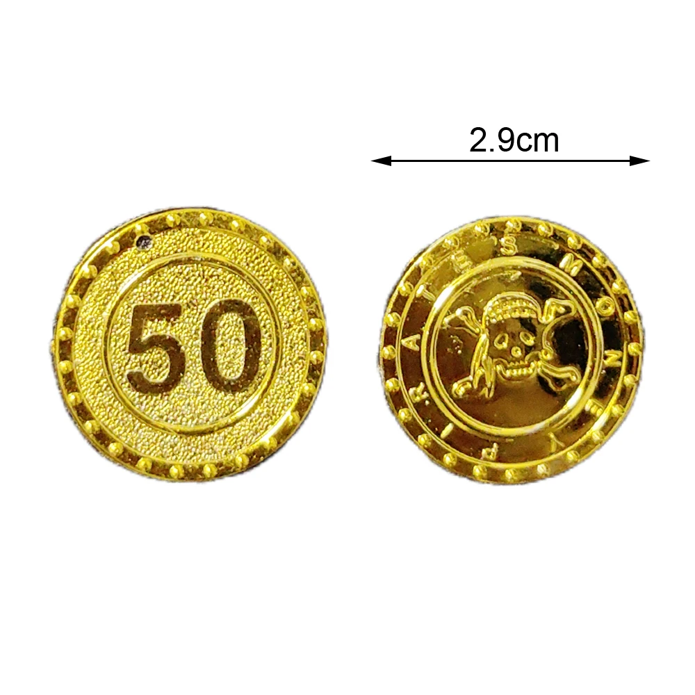 30/60/90/120 Stück Piraten-Gold-Silber-Bronze-Münzen Doubloon Großpackung Gefälschte Spielgeldscheine für Cosplay-Partys, Schatztruhen-Spiele, Partys und Dekorationen