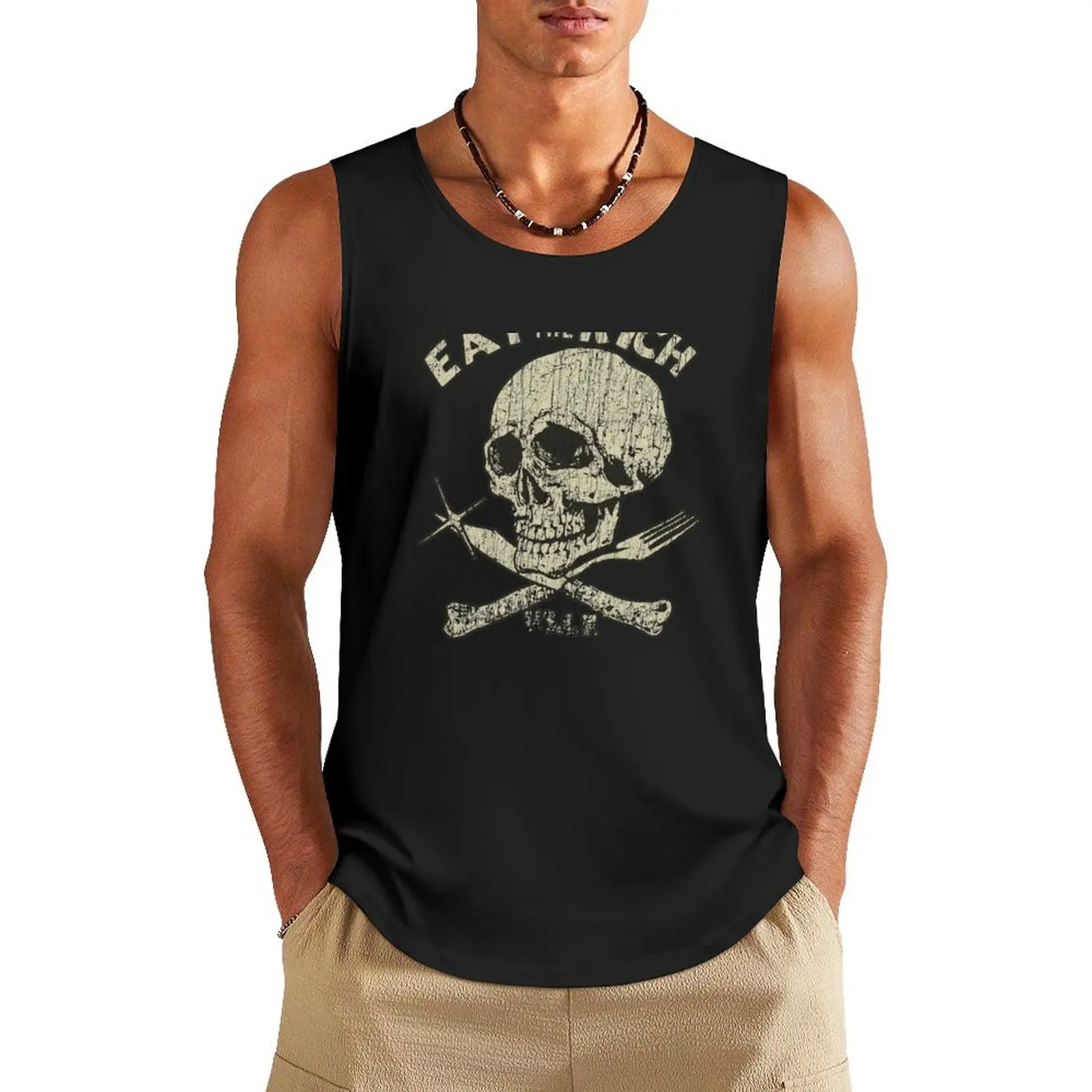 

Eat The Rich 1978 Tank Top gym clothing Male vest new in tops & t-shirt cute tops