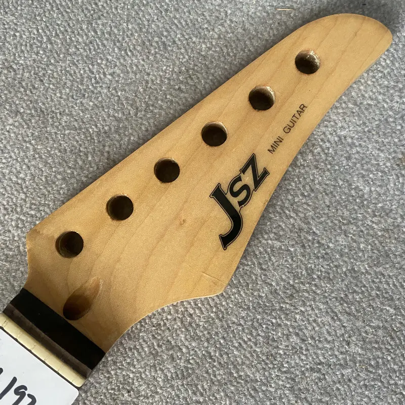 JN192 árbol de la vida 6 cuerdas ST cuello de guitarra eléctrica 24 trastes arce + palisandro 608MM escamas cortas genuino JSZ MINI piezas de bricolaje