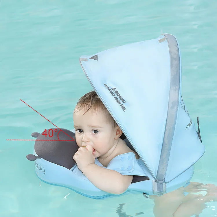 طفل رضيع طفل العائمة الكذب السباحة تعويم Mambobaby غير نفخ الطفل الخصر العائمة السباحة المدرب الصلبة الرضع بركة تعويم #4