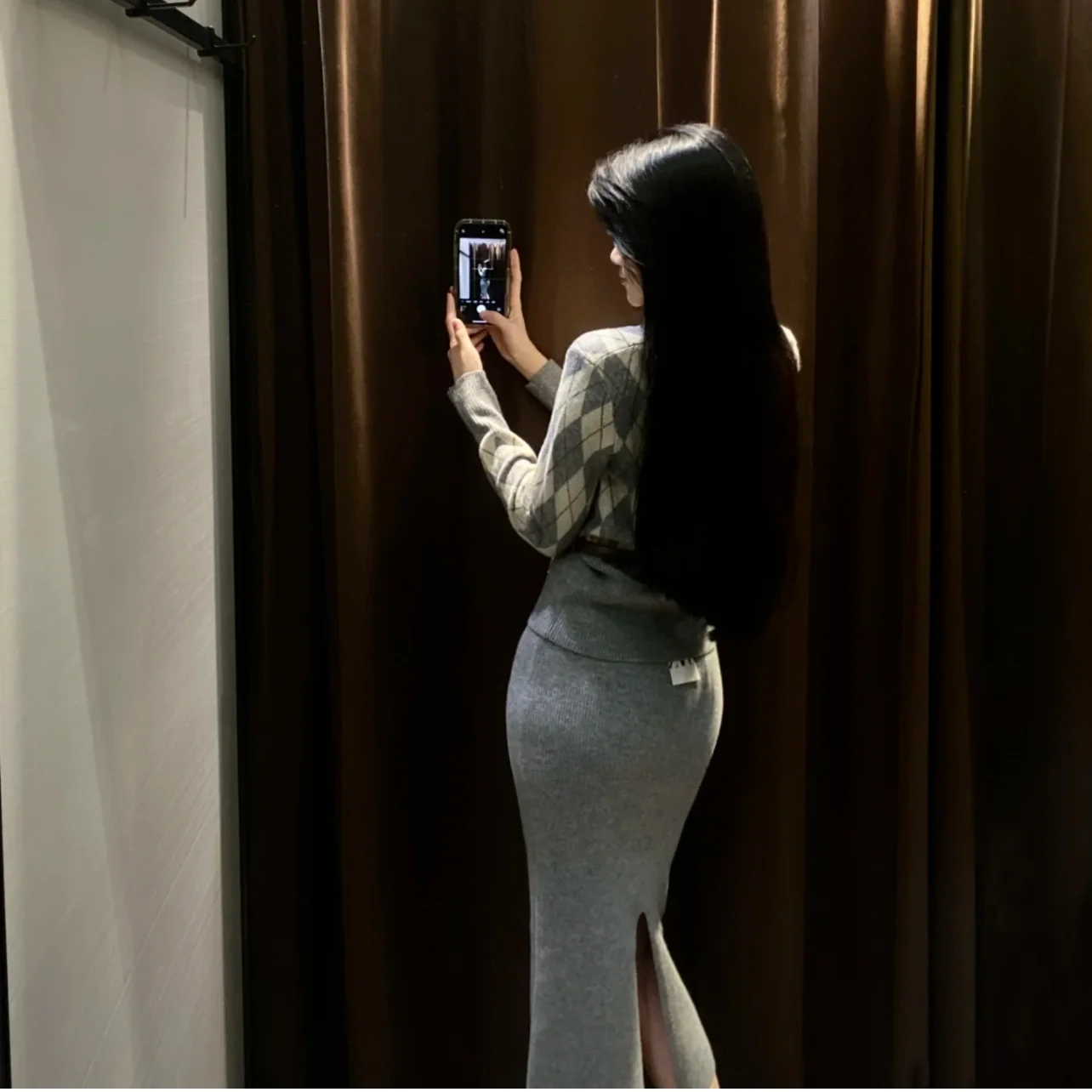 

Милый модный вязаный длинный открытый кардиган све с поясом, осень-зима, новый женский трикотаж из полиэфирного волокна