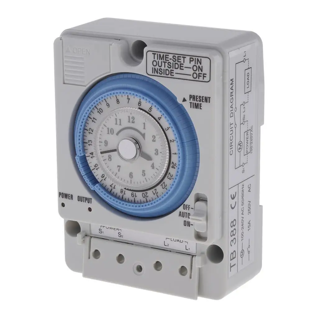 Analog Time Switch with Synchronous Motor And Daily Program, Time Switch