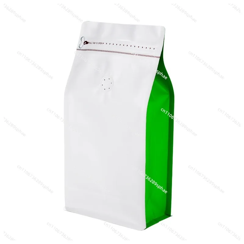 Coffee bag one pound coffee packaging bag one-way exhaust valve thickened aluminum film