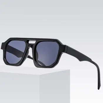 復古方形太陽眼鏡,男女通用,橄欖綠鏡框,飛行員雙樑設計,復古簡約風格,UV400防護眼鏡批發 8 最佳銷售 綠色眼鏡 - №6