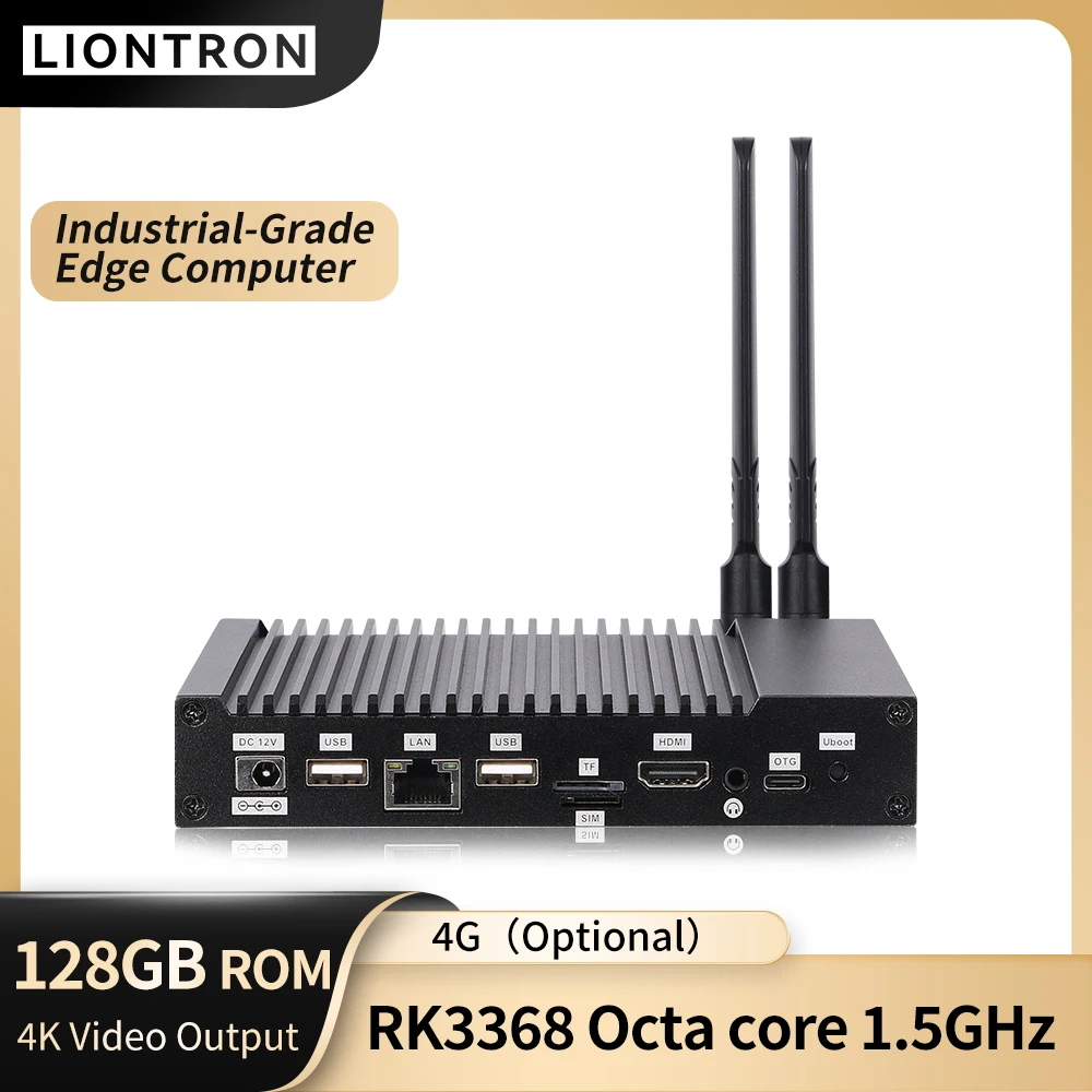 

Liontron Industrial Mini PC 4G RockChip Octa Core CPU Tv Box 1080P 4K WiFi BT Ethernet Mini Computer KEC-3368 for Face payment