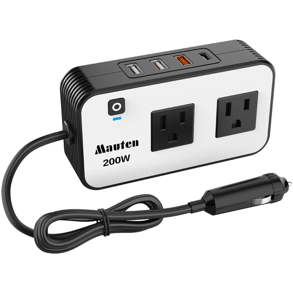 200W Car Inverter Multi-function Plug-in 12v To 110v Car Power Converter