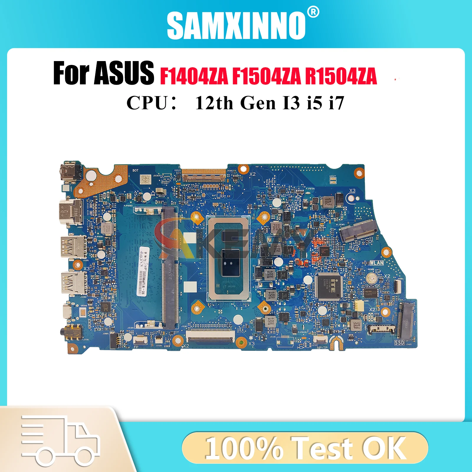 

X1704ZA Laptop Motherboard For ASUS VivoBook X1404Z F1704ZA X1404ZA R1504ZA F1404ZA F1504ZA Mainboard With 12th Gen I3 i5 i7 stk