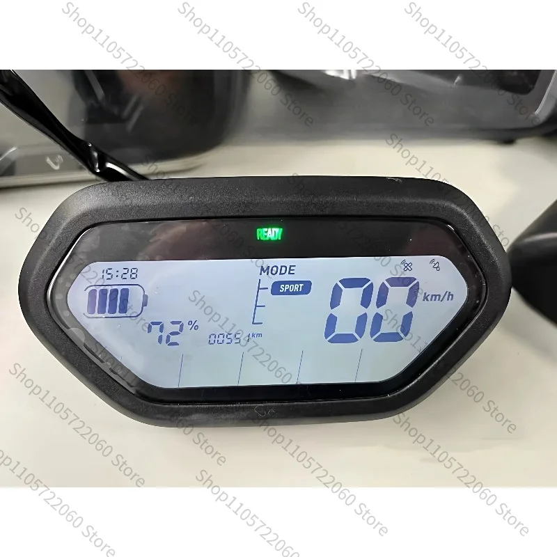 For E-scooter LCD Dashboard Assembly Compatible with N1S/U+, Speed & Battery Display Screen, Replacement Speedometer for Repair