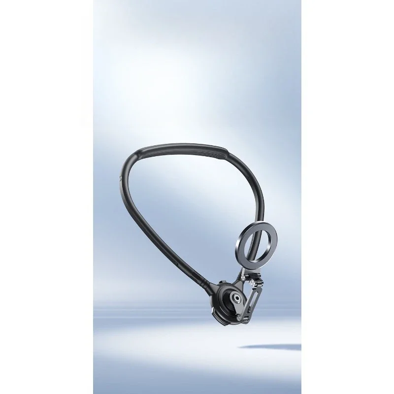 Magnetic mobile phone neck bracket first viewing angle shooting and recording video equipment, chest and neck