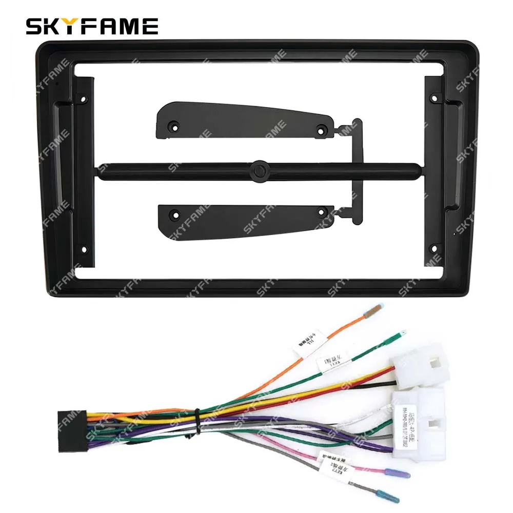 SKYFAME Car Frame Fascia Adapter Android Radio Dash Fitting Panel Kit For Mahindra Marazzo