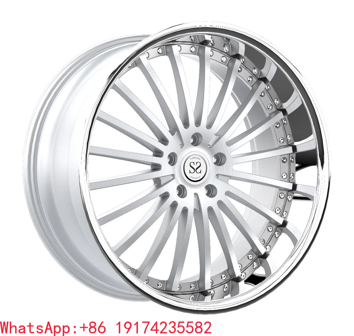 

Aluminum 6061 T6 20 Inch Chrome Forged 2 Piece Rims for X5 X6 for Customized