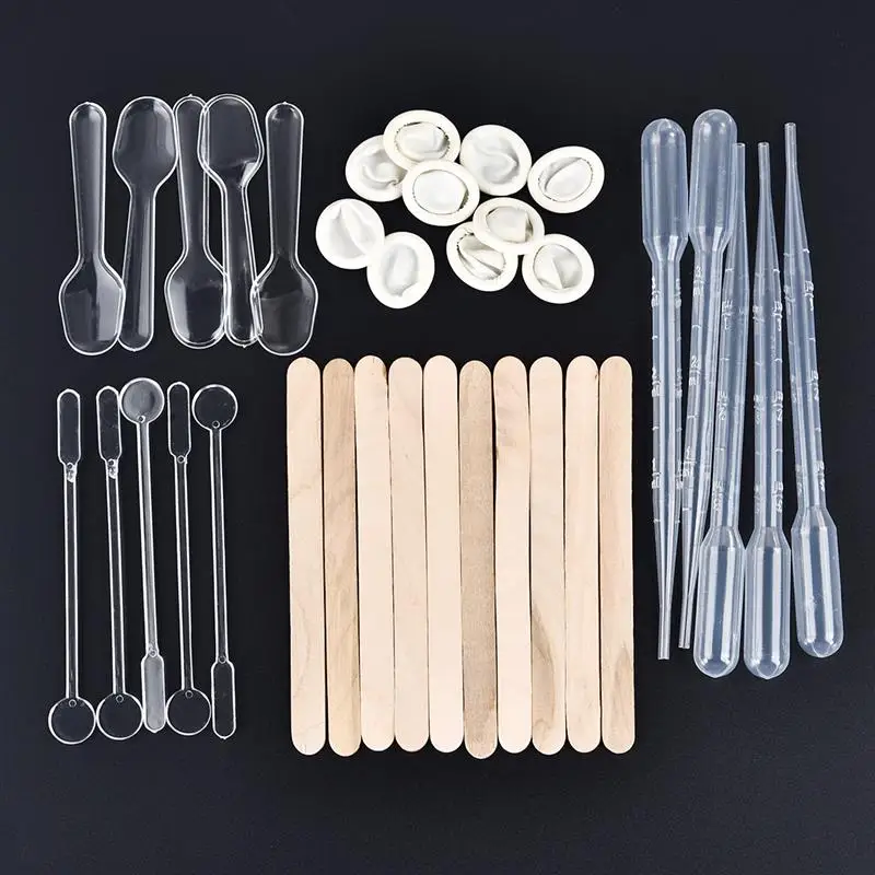DIY Jewelry Making Tools Measuring Cup Wooden Sticks Droppers Stirring Rod Epoxy Resin Mixing Supplies Tool Handmade Accessories