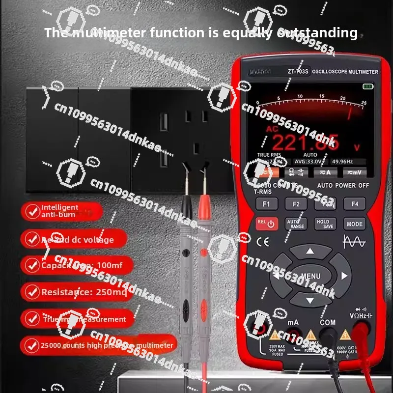 Dual Channel Oscilloscope ZT-703S Multi-function Multimeter Signal Generator Three-in-one High Precision