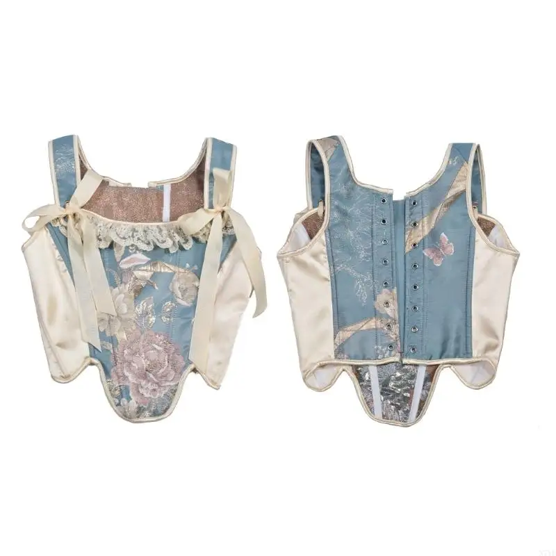 N7YF Vintage Mujeres Corsé Estilo francés Corsé Corte