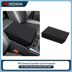 Center Console Armrest Cover For Tesla Cybertruck 2023 2024 2025 TPE Waterproof Armrest Box Cover Protector Interior Acessories