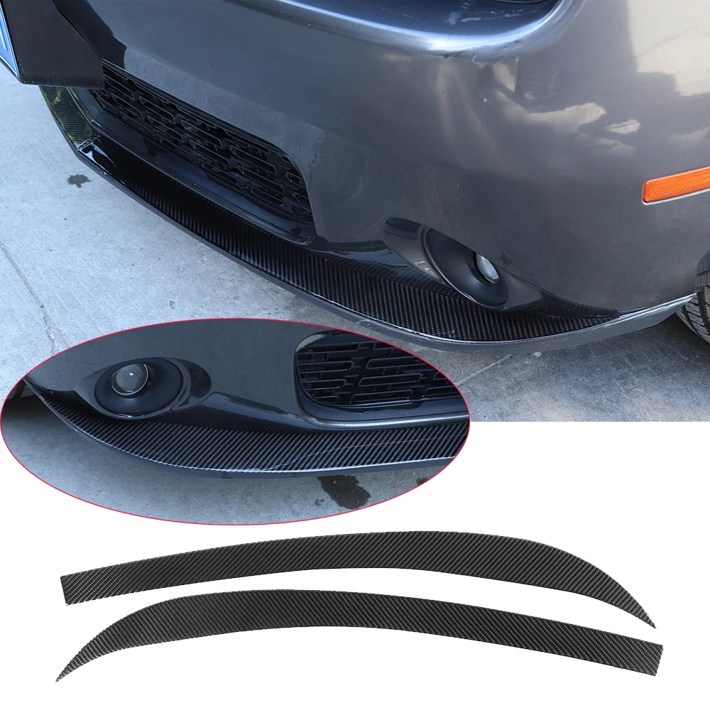 

Soft Carbon Fiber Front Bumper Lip Splitter Protector Trim for Dodge Challenger 2015-2022 Interior Car Accessories