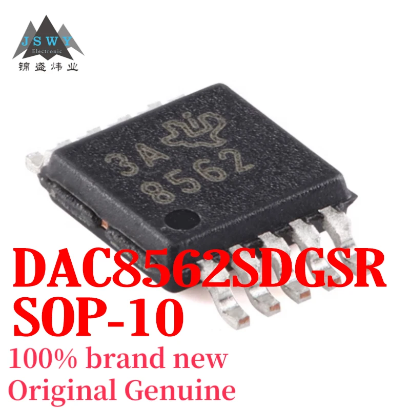 

(3/30 pcs) DAC8562SDGSR DAC8562 Silk-Printed 8562 VSSOP-10 Digital-to-Analog Converter Chip Genuine Free Shipping