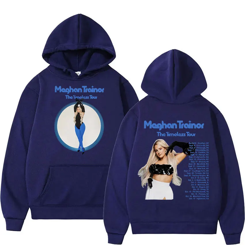 Meghan Trainor The Timeless Tour 2024 New Hoodie Man Women Casual Retro Fashion Pullover Oversized Sweatshirt Aesthetic Clothing